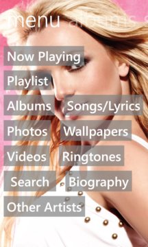 Britney Spears Music Screenshot Image