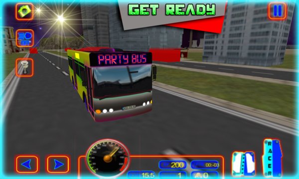 Neon Party Bus Simulator Screenshot Image