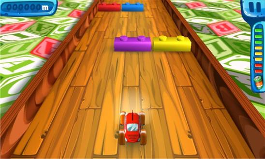 Fast Cartoon Car Running Screenshot Image