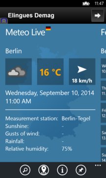 Wetter für Deutschland Screenshot Image