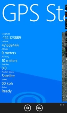 GPS Status Screenshot Image