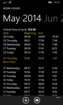 Work-Hours Screenshot Image