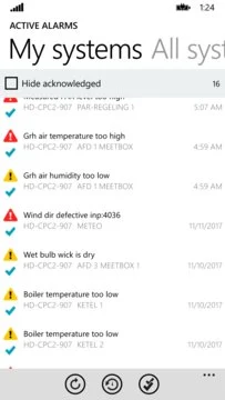 Priva Alarms Screenshot Image