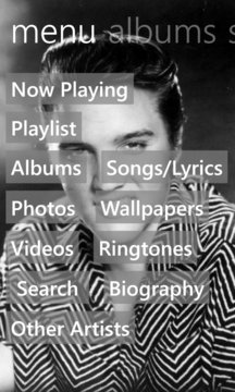 Elvis Presley Music Screenshot Image
