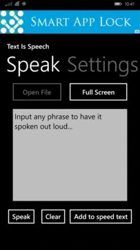 Text Is Speech Screenshot Image