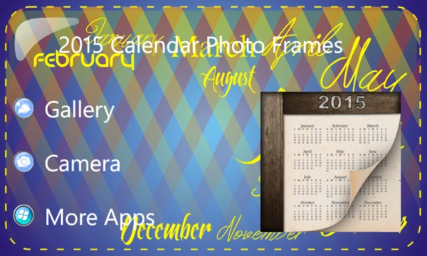 2015 Calendar Photo Frames Screenshot Image