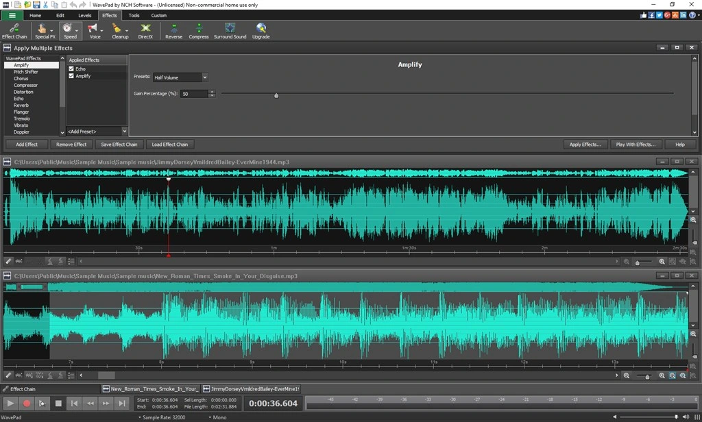 WavePad Audio Editor Screenshot Image #1