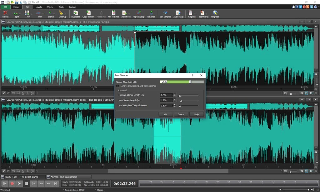 WavePad Audio Editor Screenshot Image #4