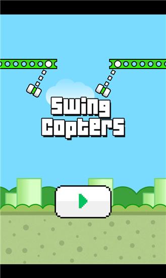 Swing Copters Game Screenshot Image