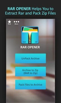 RAR Opener & RAR to ZIP Converter Screenshot Image