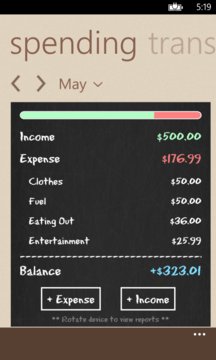 Spending Tracker + Screenshot Image