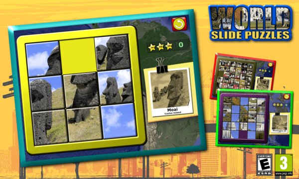 Kids Slide Puzzle World Mystic Squares App Screenshot 1
