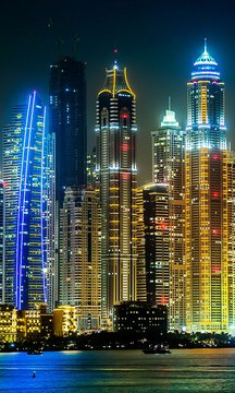 Dubai Night Wallpaper Screenshot Image