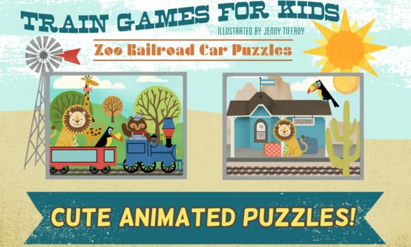 Train Games for Kids: Zoo Puzzles