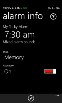 Tricky Alarm