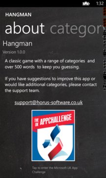 Hangman Challenge App Screenshot 1