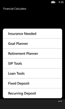 Financial Calculator Screenshot Image