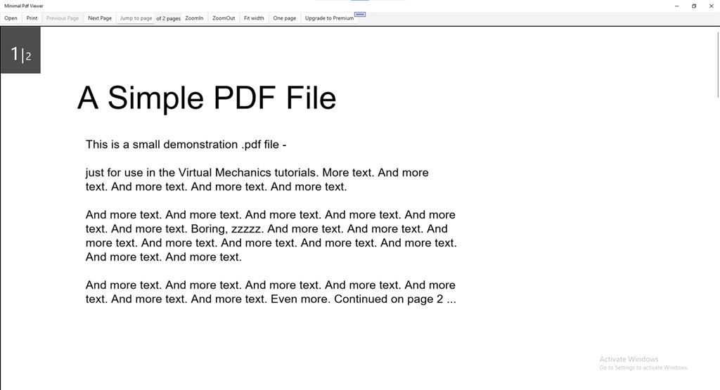 Minimal PDF Viewer Screenshot Image #2