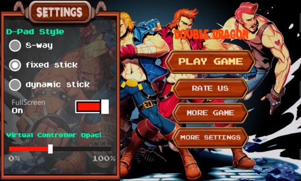 Double Dragon Fighting Screenshot Image