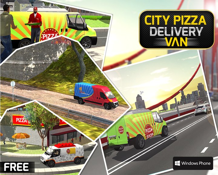 City Pizza Delivery Van 3D - Off Road Driving Duty Image