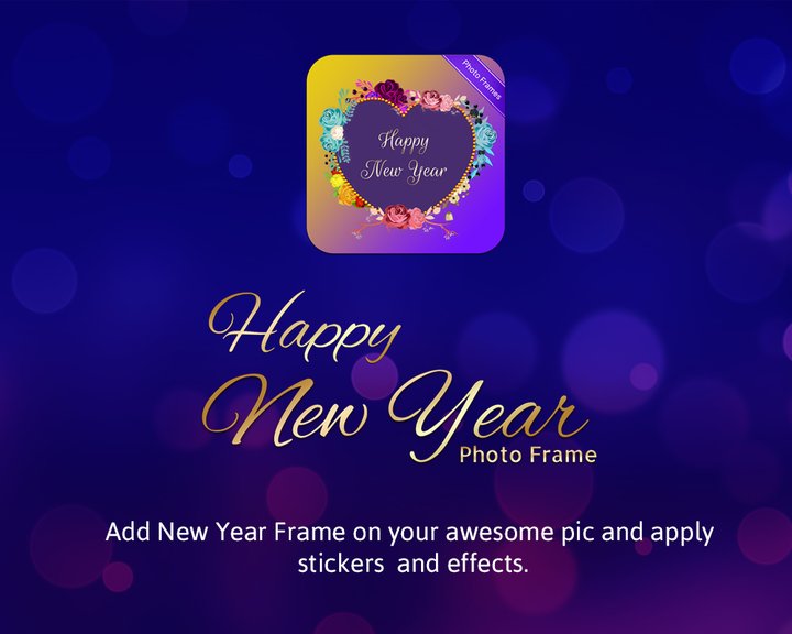 Happy New Year Photo Frame Image