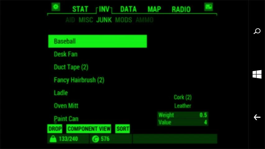 Fallout Pip-Boy Screenshot Image #2