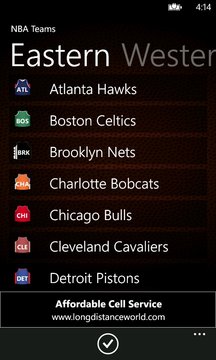 NBA Scores & Alerts Screenshot Image