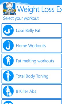 Weight Loss Exercise Screenshot Image