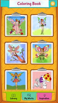 Fairy Coloring Pages Screenshot Image
