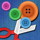 Button Cutting Icon Image
