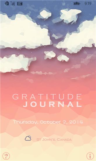Gratitude Journal Screenshot Image