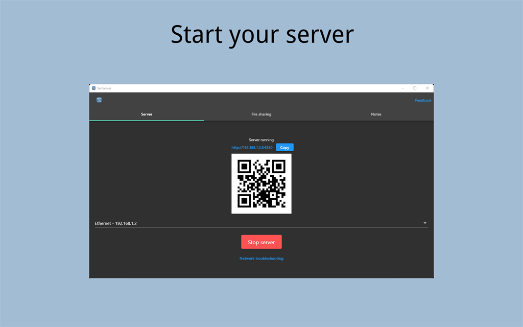 SenServer Screenshot Image