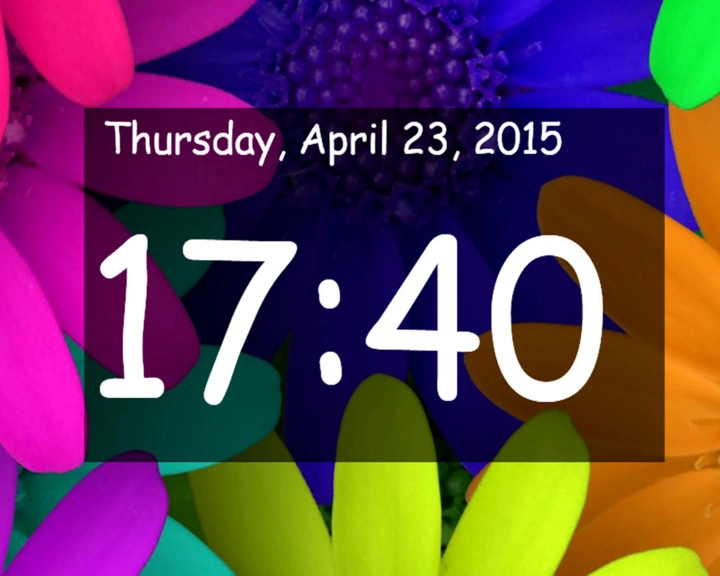 Clock and Flowers