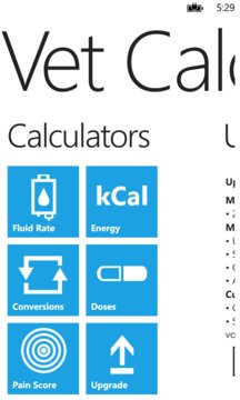 Vet Calculator Screenshot Image