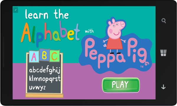 Peppa Pig Alphabet Screenshot Image