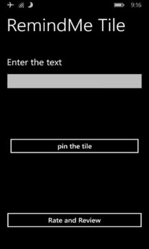 RemindMe Tile Screenshot Image