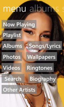 Alicia Keys Music Screenshot Image