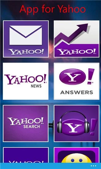 App for Yahoo Screenshot Image