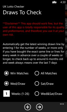 UK Lotto Checker Screenshot Image