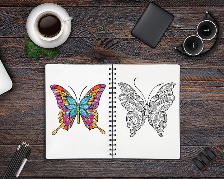 Butterfly Coloring Pages Image
