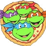 TMNT Fighting for pizza Icon Image