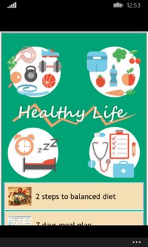 Healthy Life Tips Screenshot Image