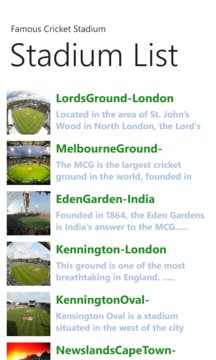 Famous Cricket Stadium Screenshot Image