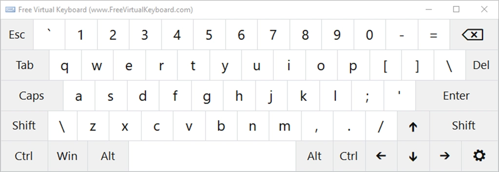 Free Virtual Keyboard Screenshot Image #6