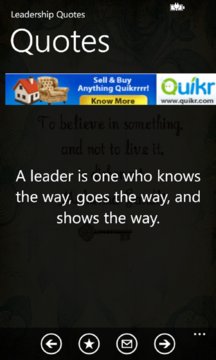 Leadership Quotes Screenshot Image