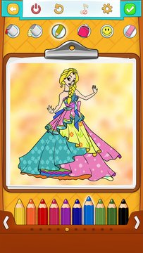 Princess Coloring Pages Screenshot Image
