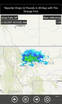 Weather Radar Screenshot Image
