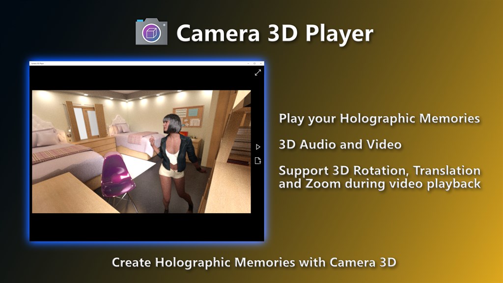 Camera 3D Player Screenshot Image