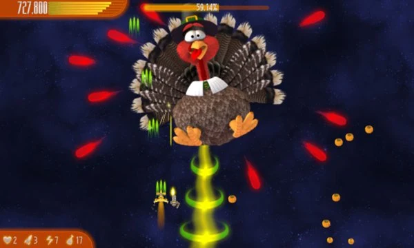 Chicken Invaders 4 Thanksgiving Screenshot Image