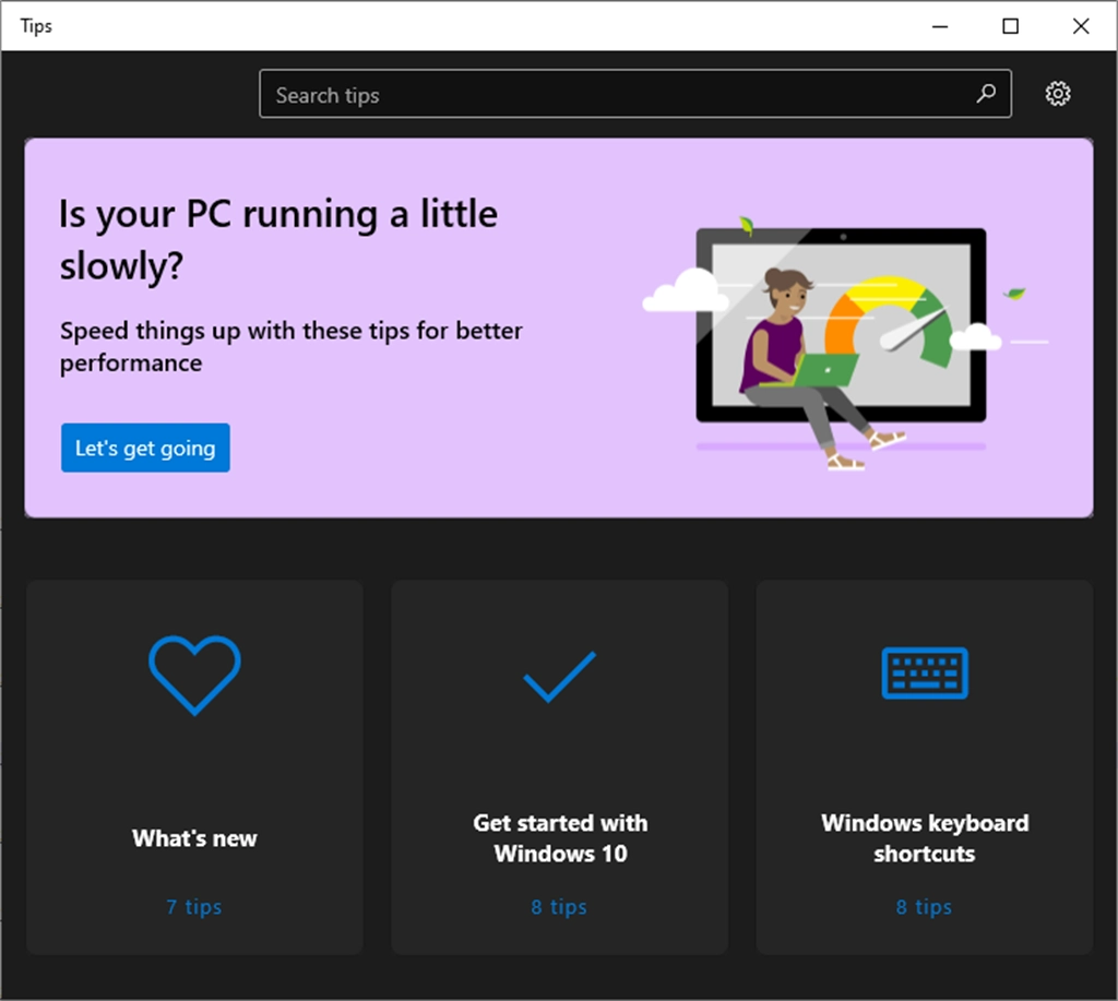 Microsoft Tips Screenshot Image #1